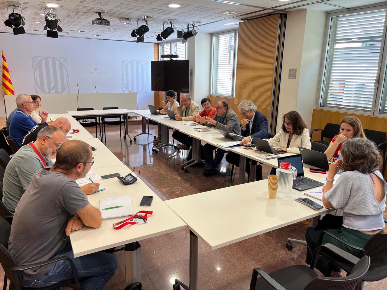 Un moment de la reunió d'ahir Un moment de la reunió d'ahir