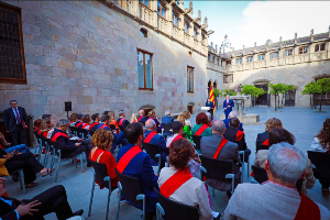 Recepció del president Aragonès al nou consistori de Barcelona (foto: Jordi Bedmar) Recepció del president Aragonès al nou consistori de Barcelona (foto: Jordi Bedmar)