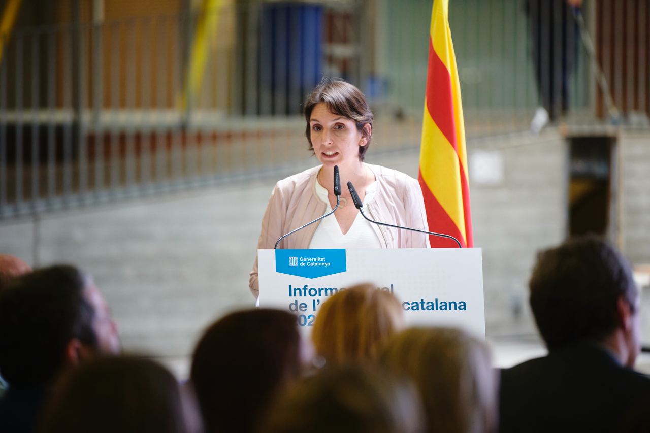 La directora general d’Anàlisi i Prospectiva Econòmica, Marta Curto, durant la seva intervenció La directora general d’Anàlisi i Prospectiva Econòmica, Marta Curto, durant la seva intervenció