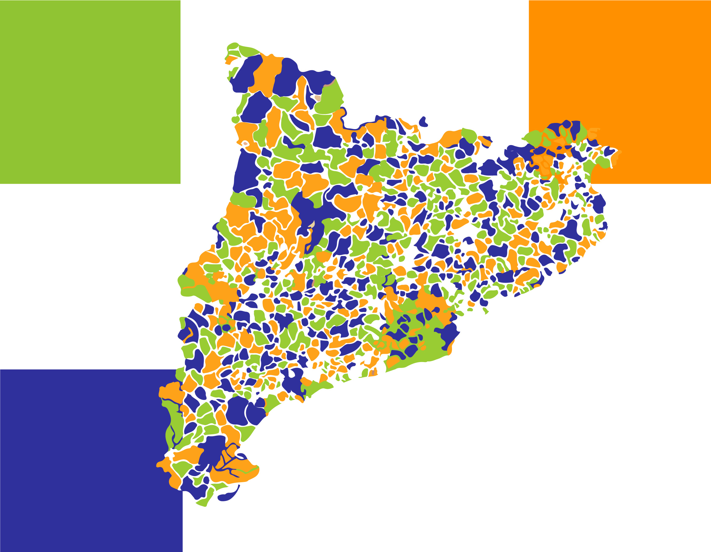 Mapa dels fons Next Generationa  Catalunya