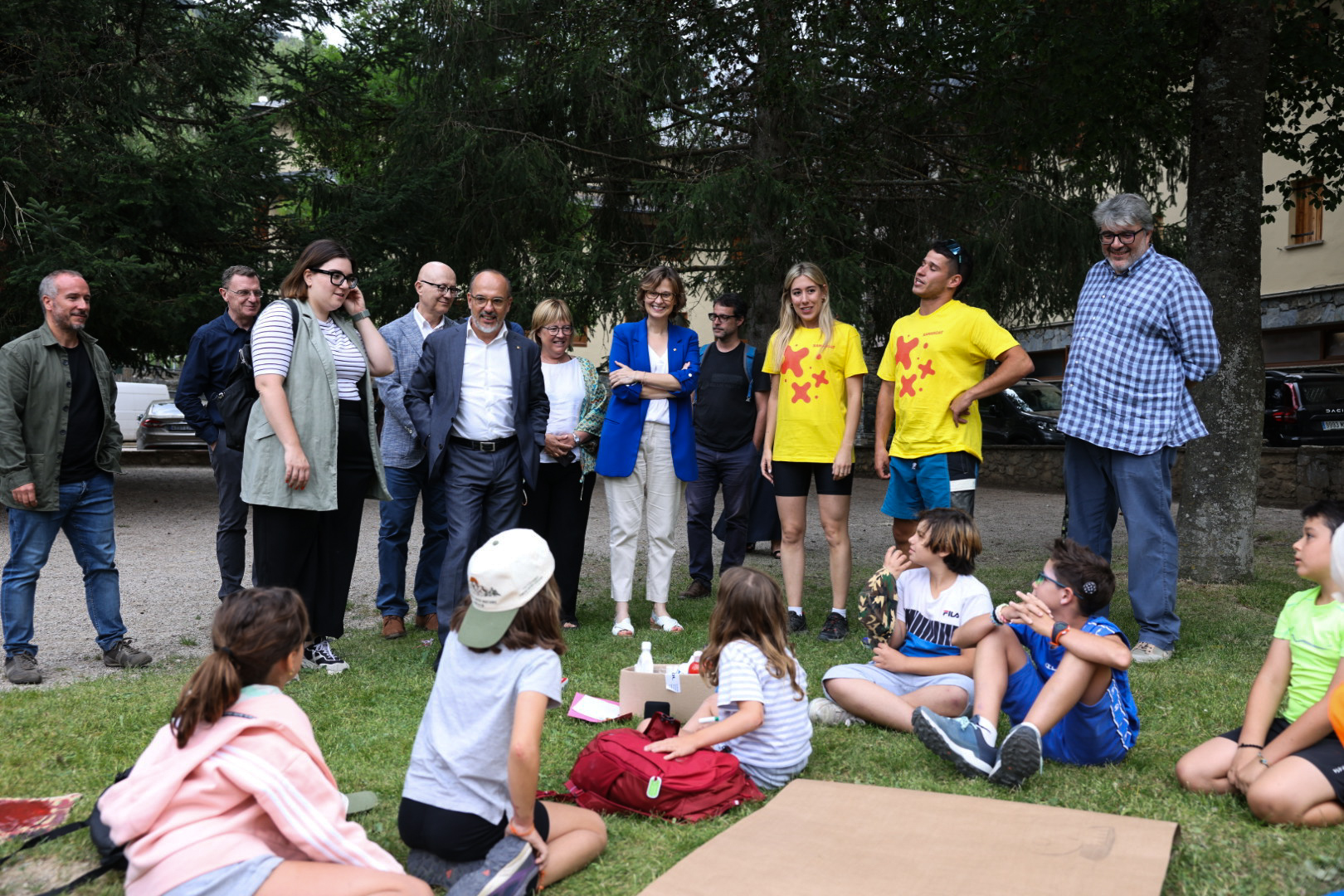 El conseller Campuzano i la consellera Serret a La Molina. El conseller Campuzano i la consellera Serret a La Molina.