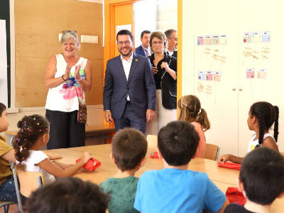 El president ha visitat l'escola Mercè Rodoreda de Barcelona El president ha visitat l'escola Mercè Rodoreda de Barcelona