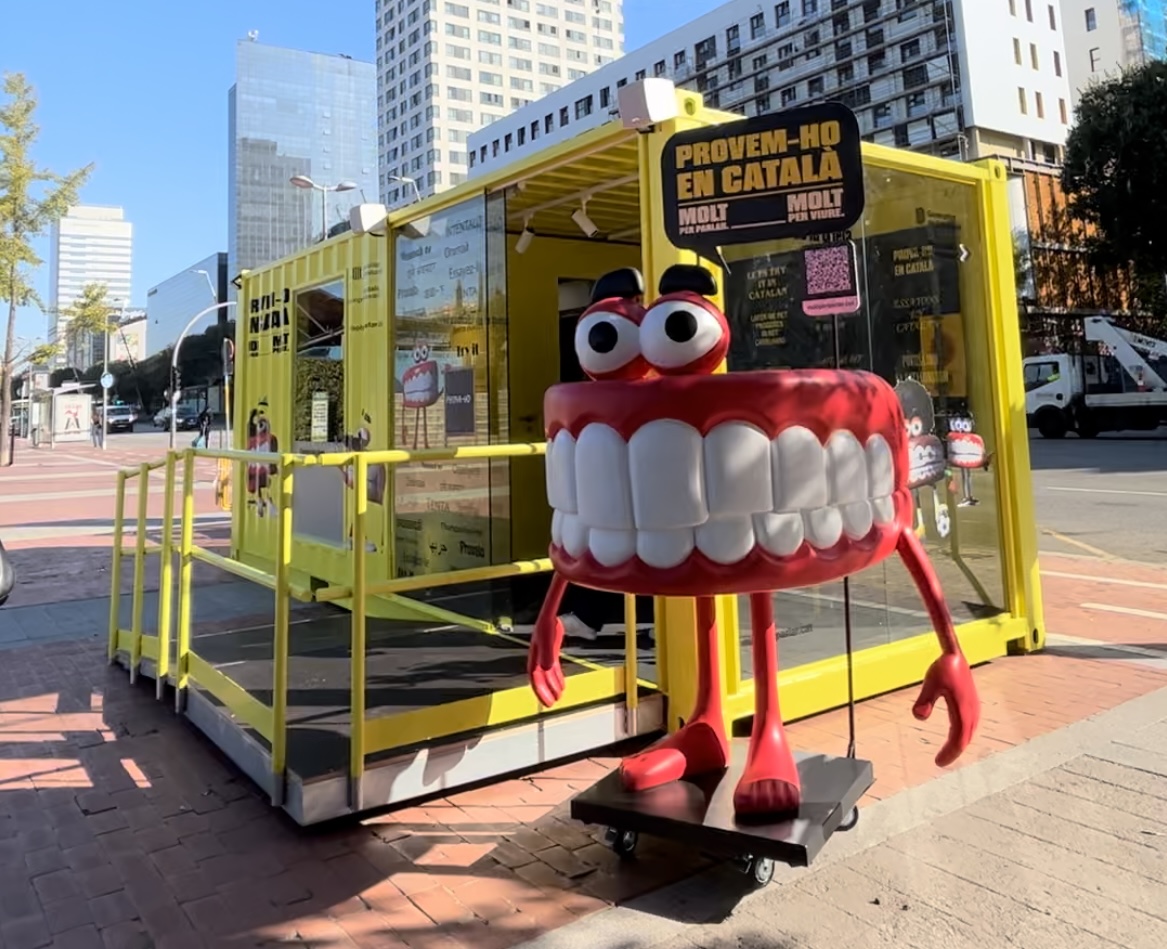 La cabina de la Queta a Sabadell La cabina de la Queta a Sabadell