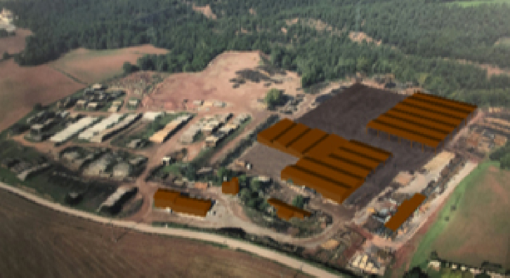 Recreació virtual de l’ampliació de l’empresa. Recreació virtual de l’ampliació de l’empresa.