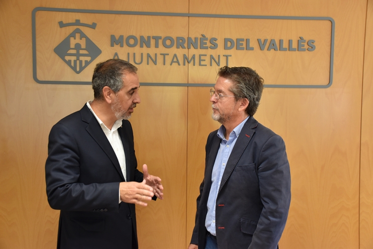El delegat de la Generalitat a Barcelona, Joan Borràs, i l'alcalde de Montornès del Vallès, José A. Montero El delegat de la Generalitat a Barcelona, Joan Borràs, i l'alcalde de Montornès del Vallès, José A. Montero