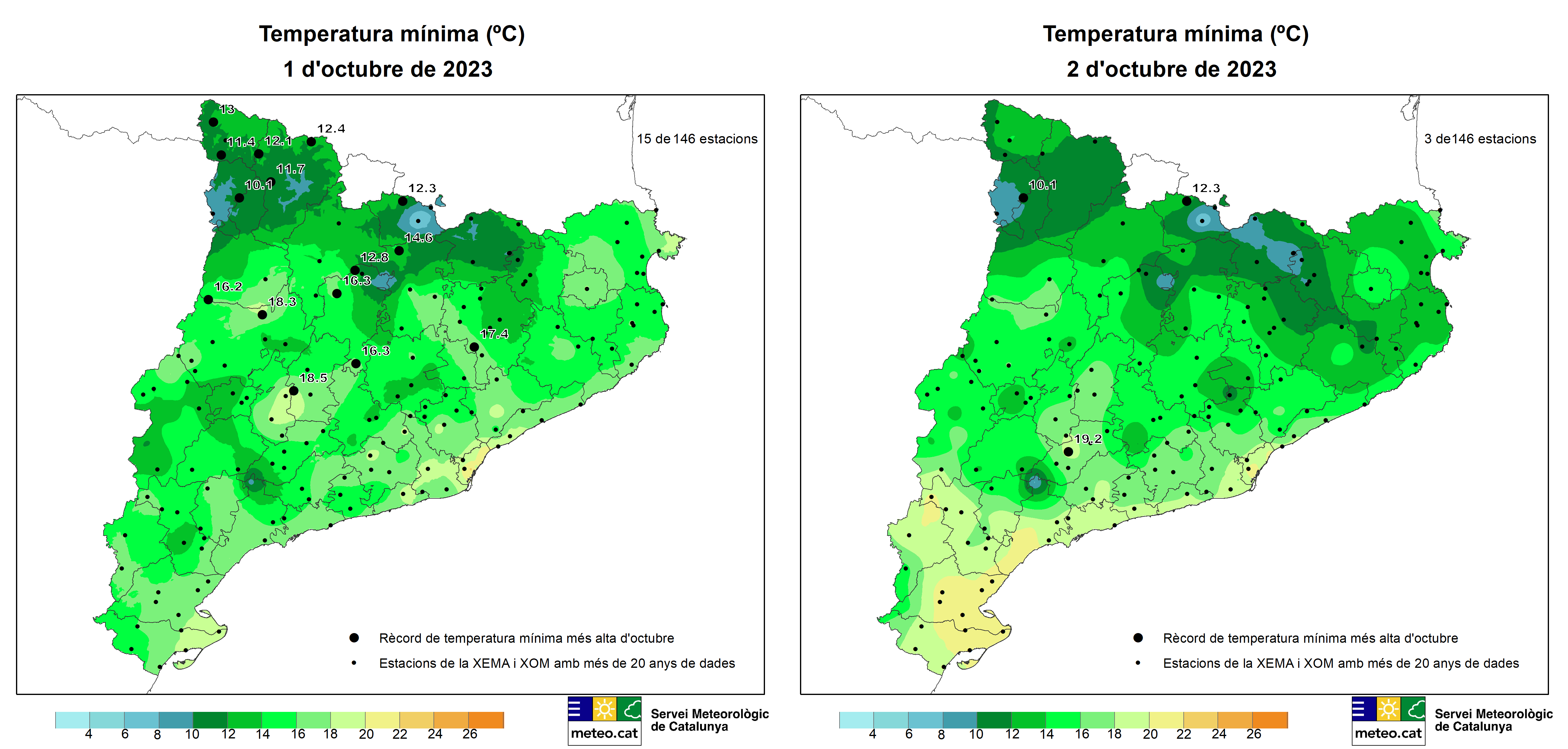 Mapes rècords TNX 1-2 octubre 2023 Mapes rècords TNX 1-2 octubre 2023