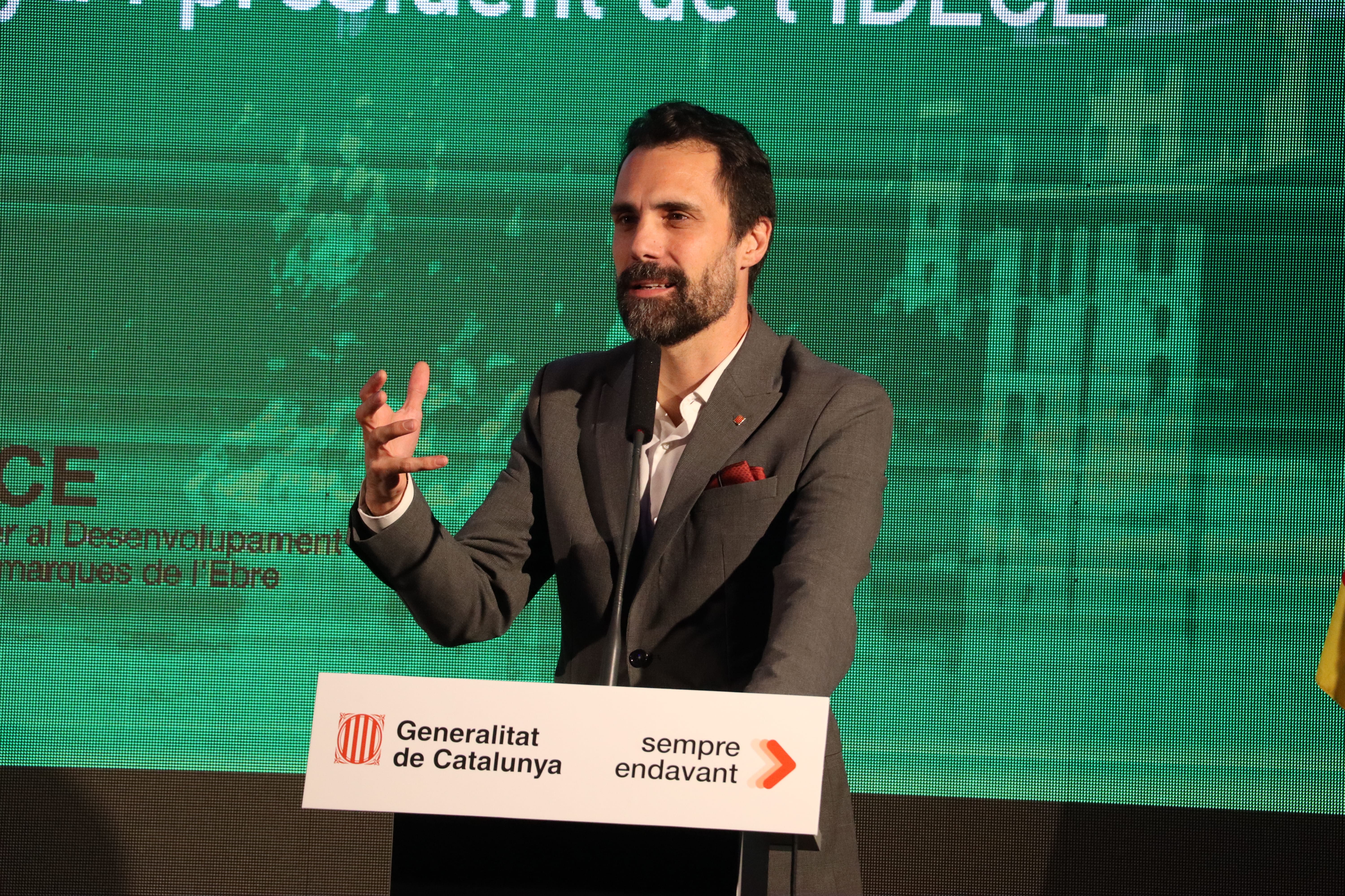 El conseller d'Empresa i Treball, Roger Torrent Ramió. El conseller d'Empresa i Treball, Roger Torrent Ramió.