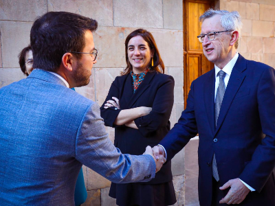 Aragonès saluda Joan Massagué, escollit president del CORICAT