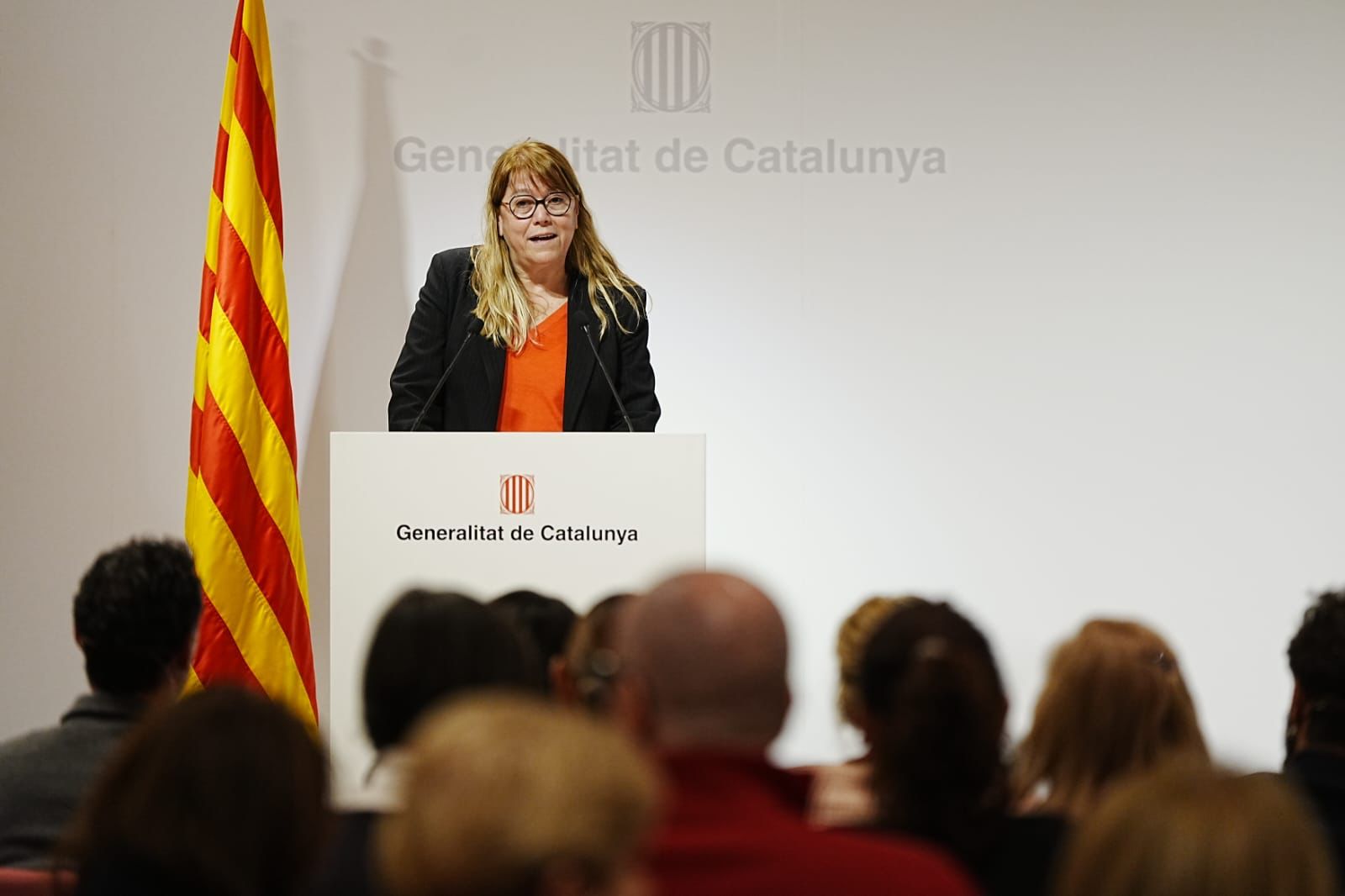 La consellera Garriga intervé en l'acte d'homenatge a l’escriptor Josep Maria Espinàs 