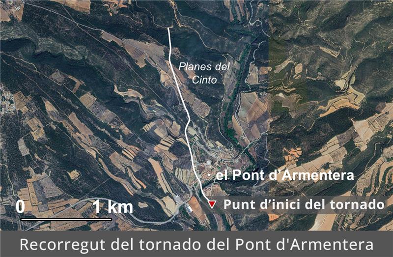Recorregut del tornado. Recorregut del tornado.