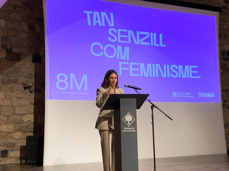 La delegada del Govern a Tarragona, durant l'acte. La delegada del Govern a Tarragona, durant l'acte.