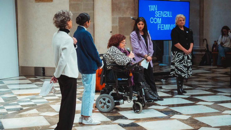 Lectura de la declaració institucional del 8M Lectura de la declaració institucional del 8M