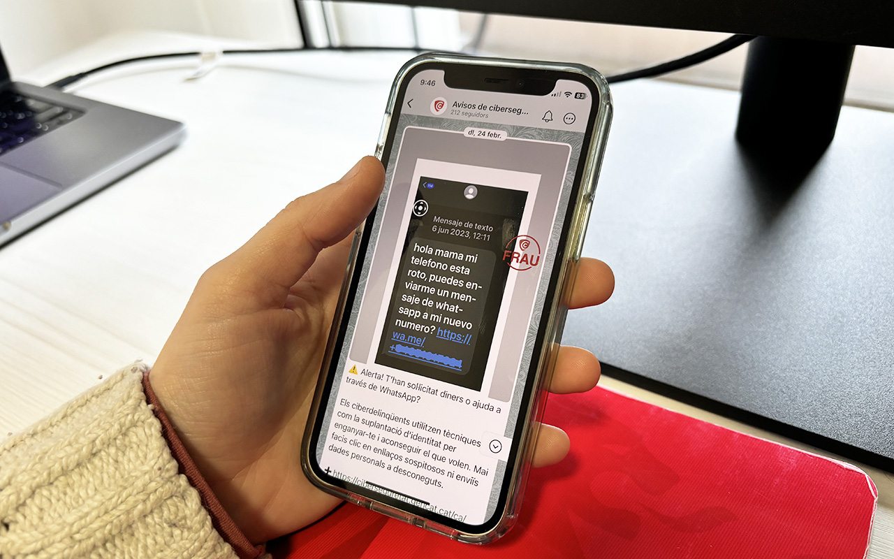 Nou canal de WhatsApp de l'Agència de Ciberseguretat de Catalunya. Nou canal de WhatsApp de l'Agència de Ciberseguretat de Catalunya.