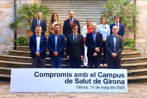 El president encapçala la signatura del protocol pel Campus de Salut de la Regió Sanitària Girona. Autor: Rubén Moreno El president encapçala la signatura del protocol pel Campus de Salut de la Regió Sanitària Girona. Autor: Rubén Moreno