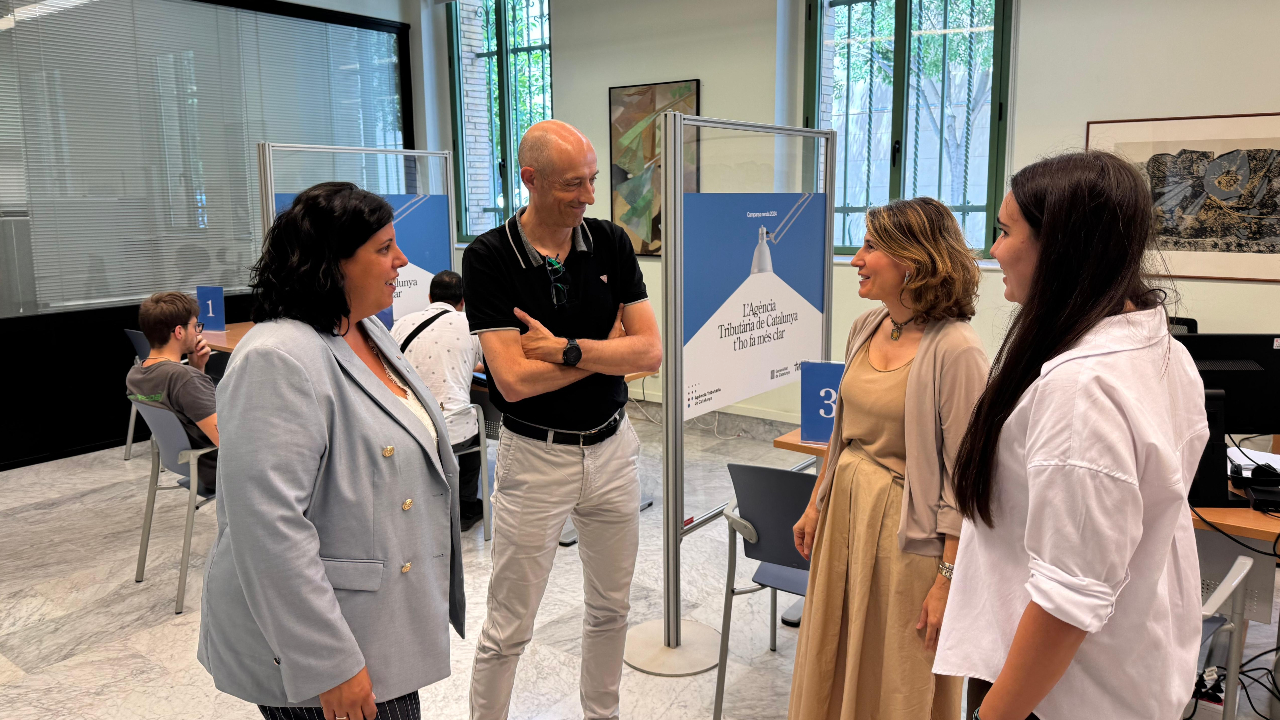 Visita a l'oficina de la Declarcació de la Renda de Lleida Visita a l'oficina de la Declarcació de la Renda de Lleida