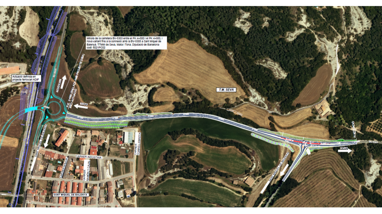 Plànol variant Sant Miquel Balenyà Plànol variant Sant Miquel Balenyà