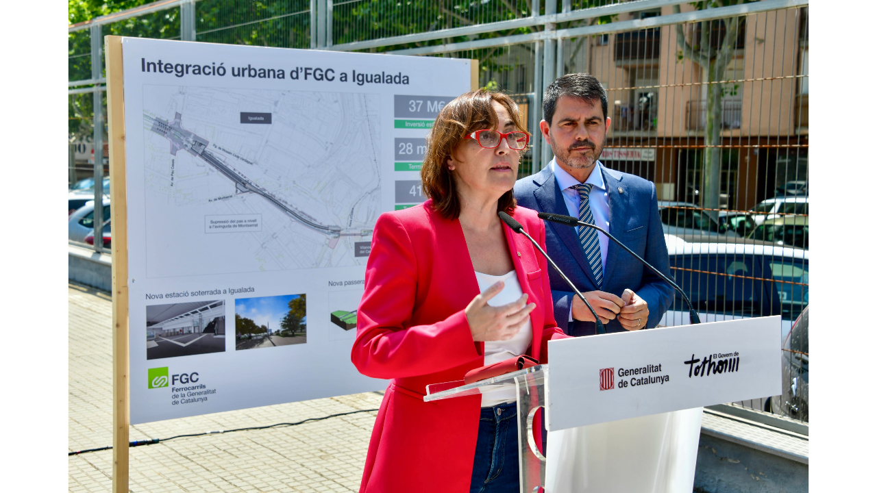 Igualada integració urbana FGC ferrocarrils Paneque Igualada integració urbana FGC ferrocarrils Paneque